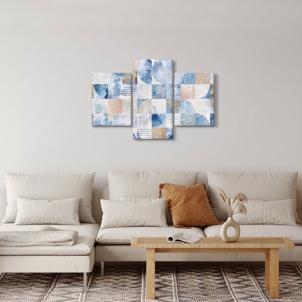 Kép - Geometrikus formák a falon (90x60 cm)