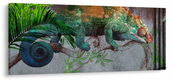 Kép - kaméleon (120x50 cm)