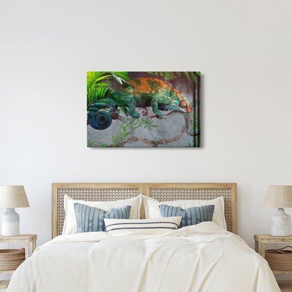 Kép - kaméleon (90x60 cm)