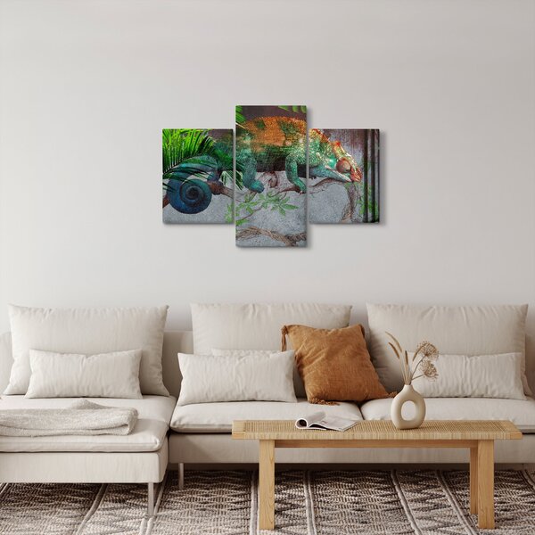Kép - kaméleon (90x60 cm)