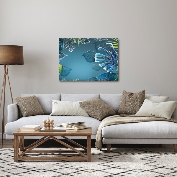 Kép - Trópusi növények levelei (70x50 cm)