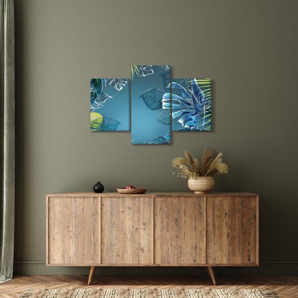 Kép - Trópusi növények levelei (90x60 cm)