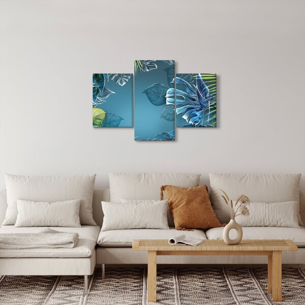Kép - Trópusi növények levelei (90x60 cm)
