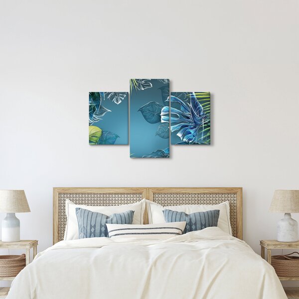 Kép - Trópusi növények levelei (90x60 cm)