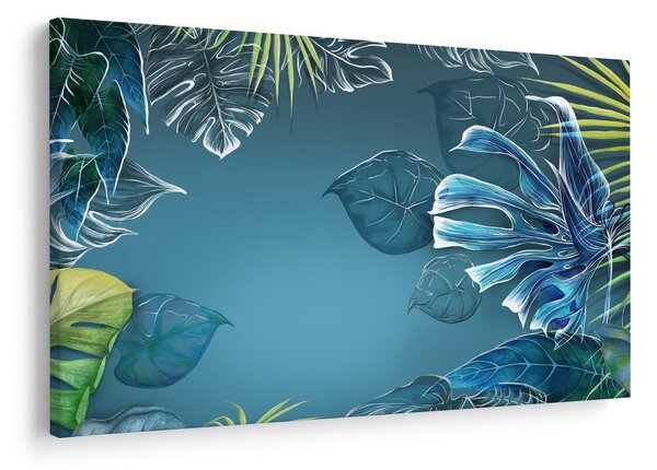 Kép - Trópusi növények levelei (90x60 cm)