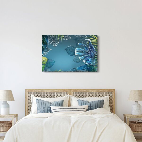 Kép - Trópusi növények levelei (90x60 cm)