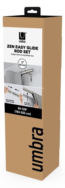 Acél bővíthető függönykarnis 163 - 325 cm Zen – Umbra