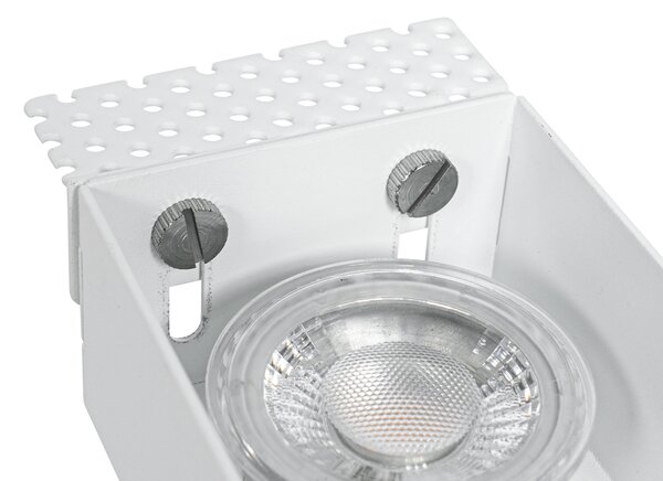 6 db-os beépíthető spotlámpa szett fehér GU10 50 mm 2 fényű, szegély nélküli - Oneon