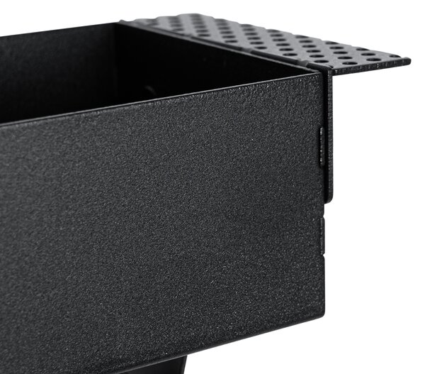 6 db-os süllyesztett spotlámpa szett fekete GU10 70 mm 2 fényű, szegély nélküli - Oneon