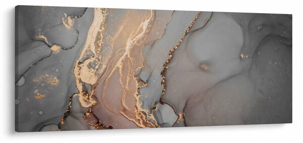 Kép - Szürke-arany márvány (120x50 cm)