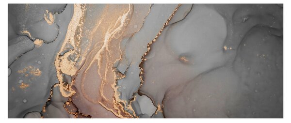 Kép - Szürke-arany márvány (120x50 cm)