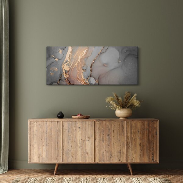 Kép - Szürke-arany márvány (120x50 cm)