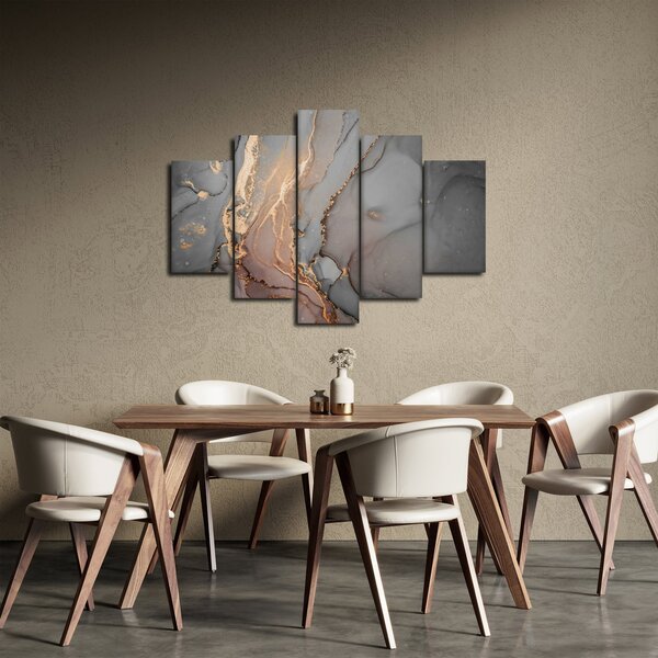 Kép - Szürke-arany márvány (150x105 cm)