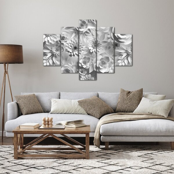 Kép - Fehér virágok (150x105 cm)