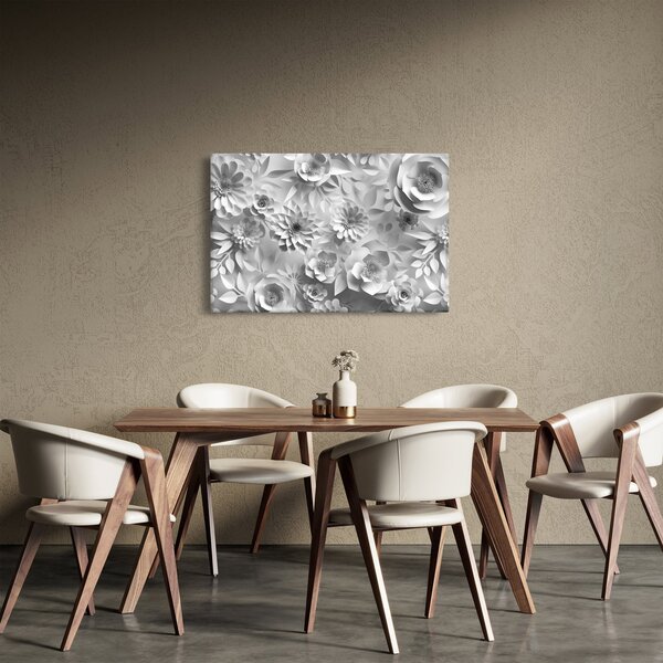 Kép - Fehér virágok (90x60 cm)