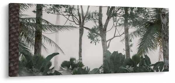 Kép - dzsungel a reggeli ködben (120x50 cm)