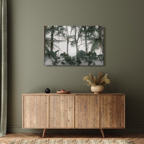 Kép - dzsungel a reggeli ködben (90x60 cm)