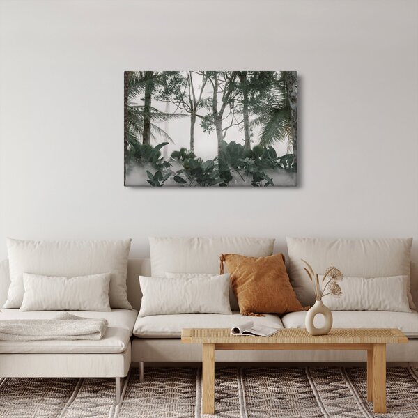 Kép - dzsungel a reggeli ködben (90x60 cm)