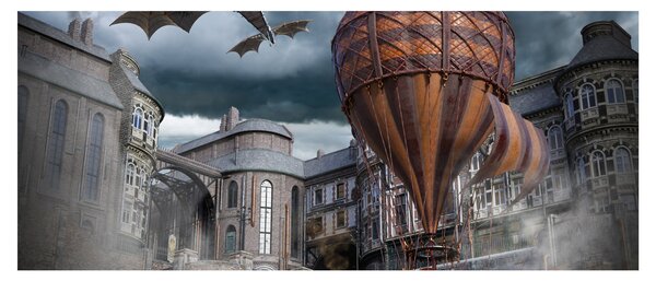 Kép - szürreális táj (120x50 cm)
