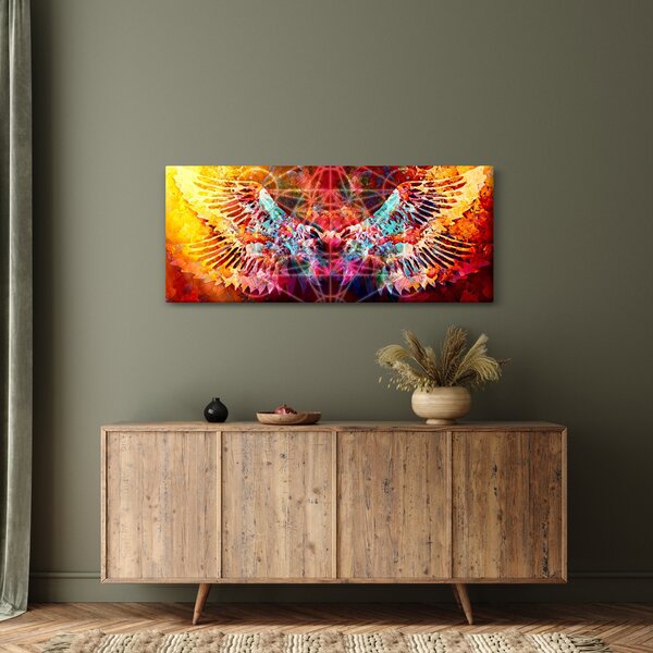 Kép - Merkaba szárnyakkal, absztrakció (120x50 cm)
