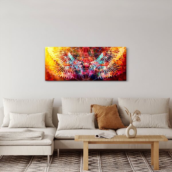 Kép - Merkaba szárnyakkal, absztrakció (120x50 cm)