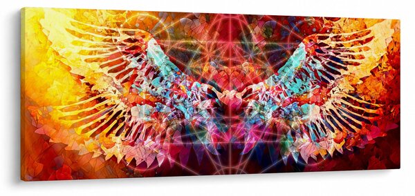 Kép - Merkaba szárnyakkal, absztrakció (120x50 cm)