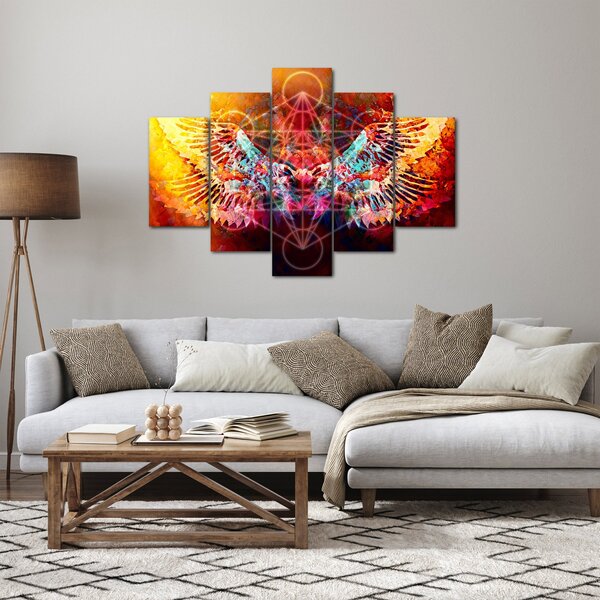Kép - Merkaba szárnyakkal, absztrakció (150x105 cm)