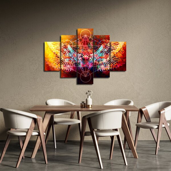 Kép - Merkaba szárnyakkal, absztrakció (150x105 cm)
