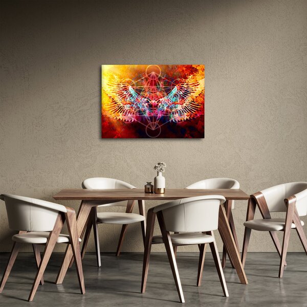 Kép - Merkaba szárnyakkal, absztrakció (70x50 cm)
