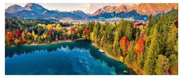 Kép - Urisee-tó, Ausztria (120x50 cm)