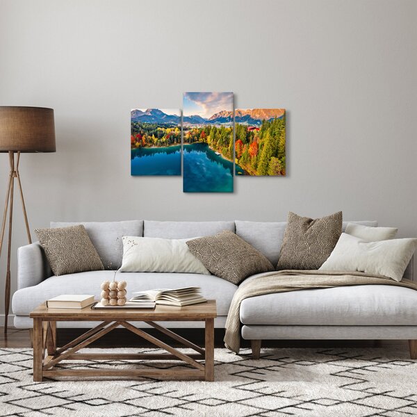 Kép - Urisee-tó, Ausztria (90x60 cm)