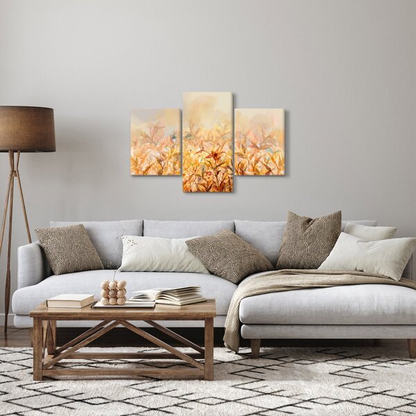 Kép - levelek az ősz színében, olajfestmény (90x60 cm)