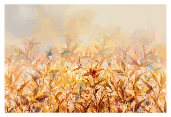 Kép - levelek az ősz színében, olajfestmény (90x60 cm)