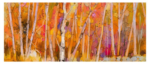 Kép - őszi erdő (120x50 cm)