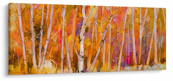 Kép - őszi erdő (120x50 cm)