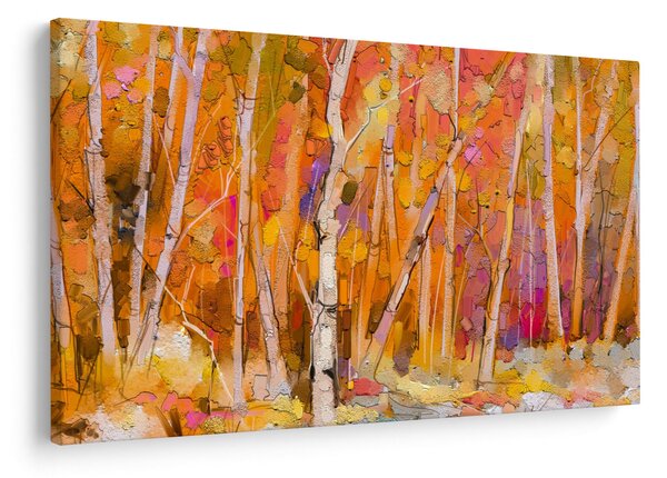Kép - őszi erdő (90x60 cm)