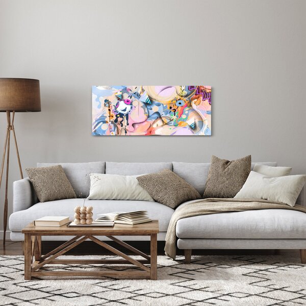 Kép - mesebeli absztrakció (120x50 cm)