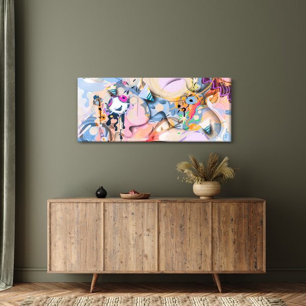 Kép - mesebeli absztrakció (120x50 cm)