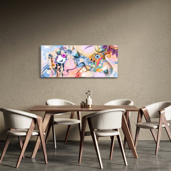 Kép - mesebeli absztrakció (120x50 cm)