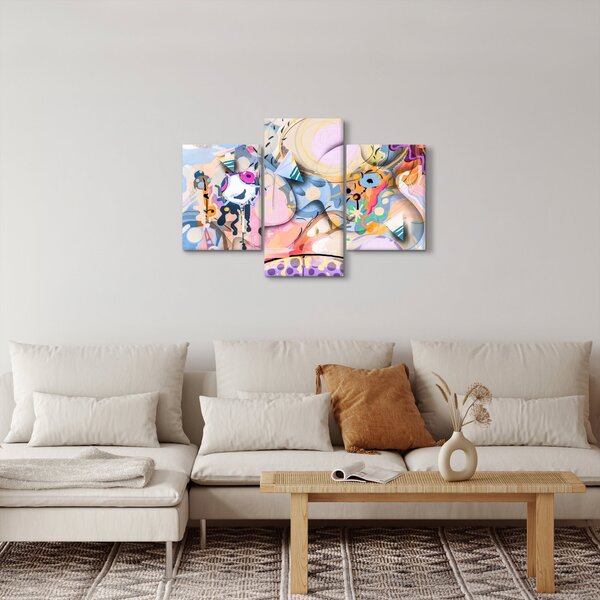 Kép - mesebeli absztrakció (90x60 cm)