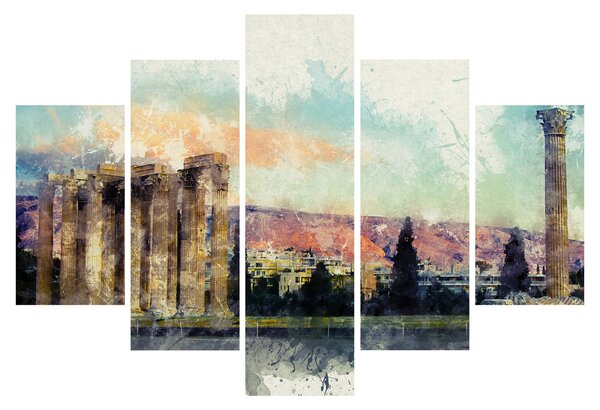 Kép - akropolisz, Athens, Görögország (150x105 cm)