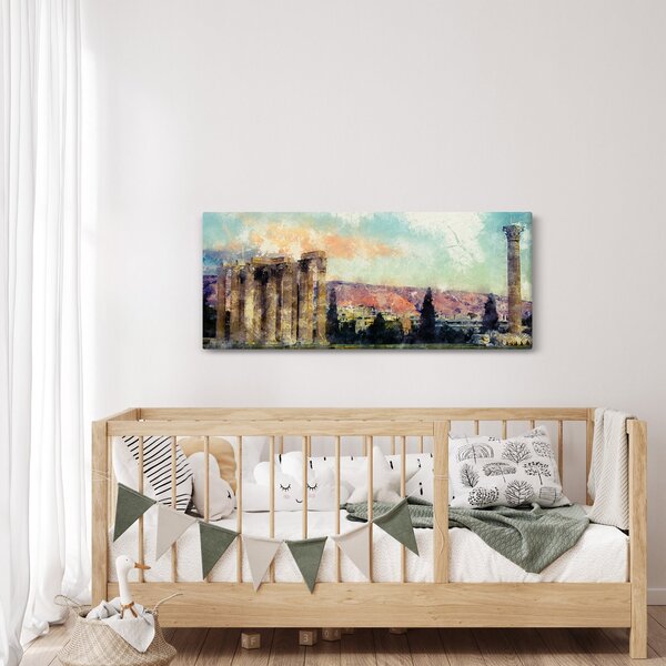 Kép - akropolisz, Athens, Görögország (120x50 cm)