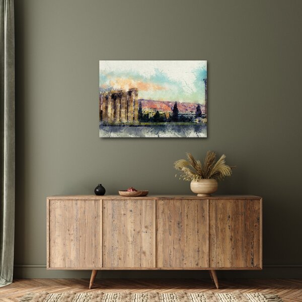 Kép - akropolisz, Athens, Görögország (70x50 cm)