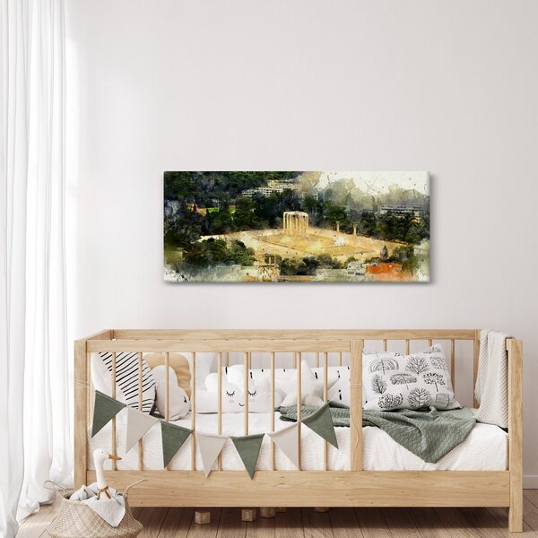 Kép - Zeusz temploma, Athén, Görögország (120x50 cm)