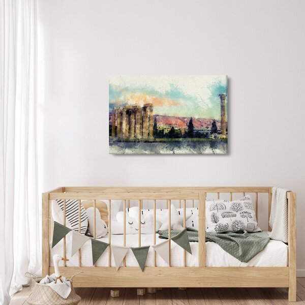 Kép - akropolisz, Athens, Görögország (90x60 cm)
