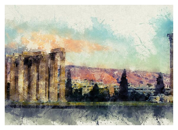 Kép - akropolisz, Athens, Görögország (70x50 cm)