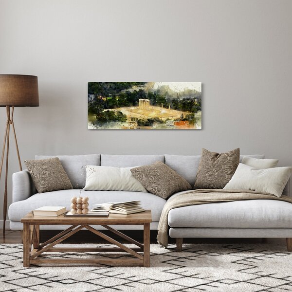 Kép - Zeusz temploma, Athén, Görögország (120x50 cm)