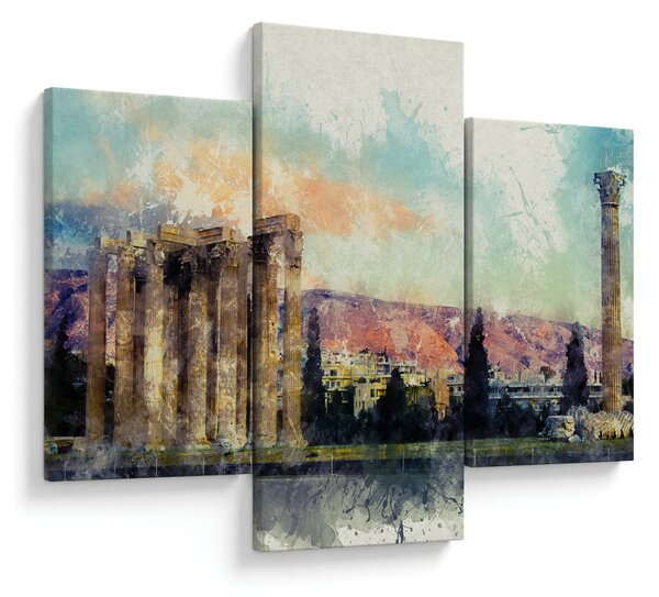Kép - akropolisz, Athens, Görögország (90x60 cm)