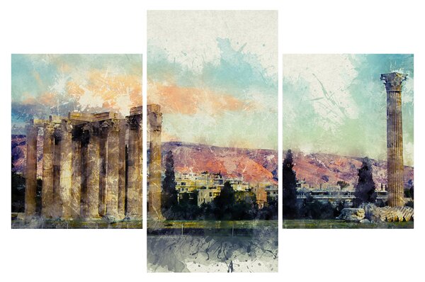 Kép - akropolisz, Athens, Görögország (90x60 cm)