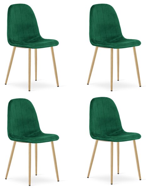 Étkezőszék PADVA VELVET, zöld